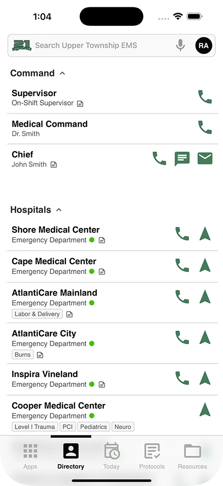 A screenshot of the Clinical Design app