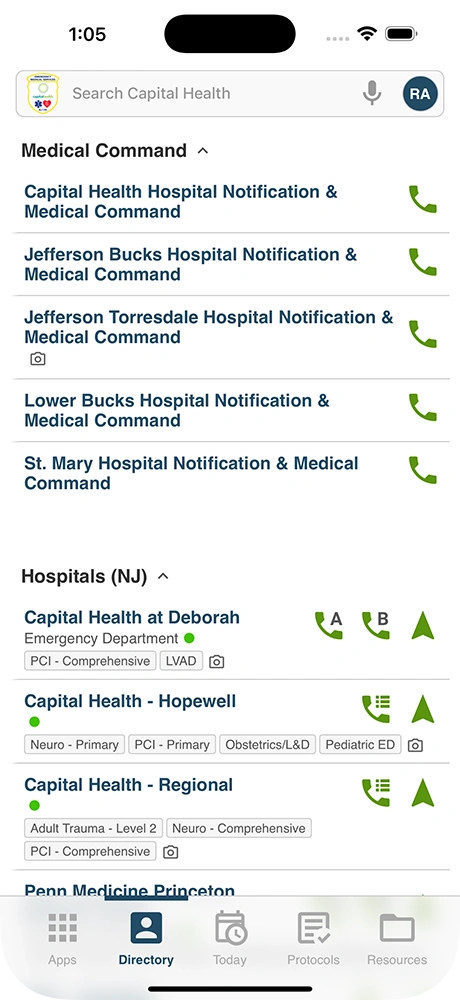 A screenshot of the Clinical Design app